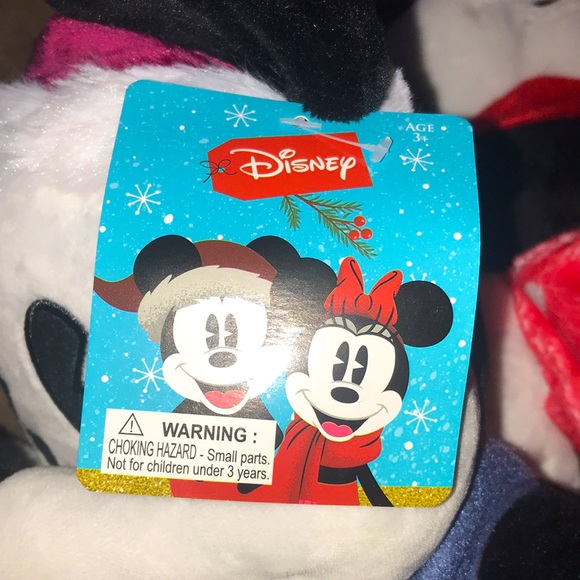 Disney Mickey Mouse & Minnie Mouse Collectible Christmas Plush Toys With Sound - Picture 10 of 10